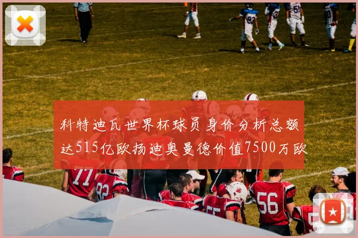 科特迪瓦世界杯球员身价分析总额达515亿欧扬迪奥曼德价值7500万欧